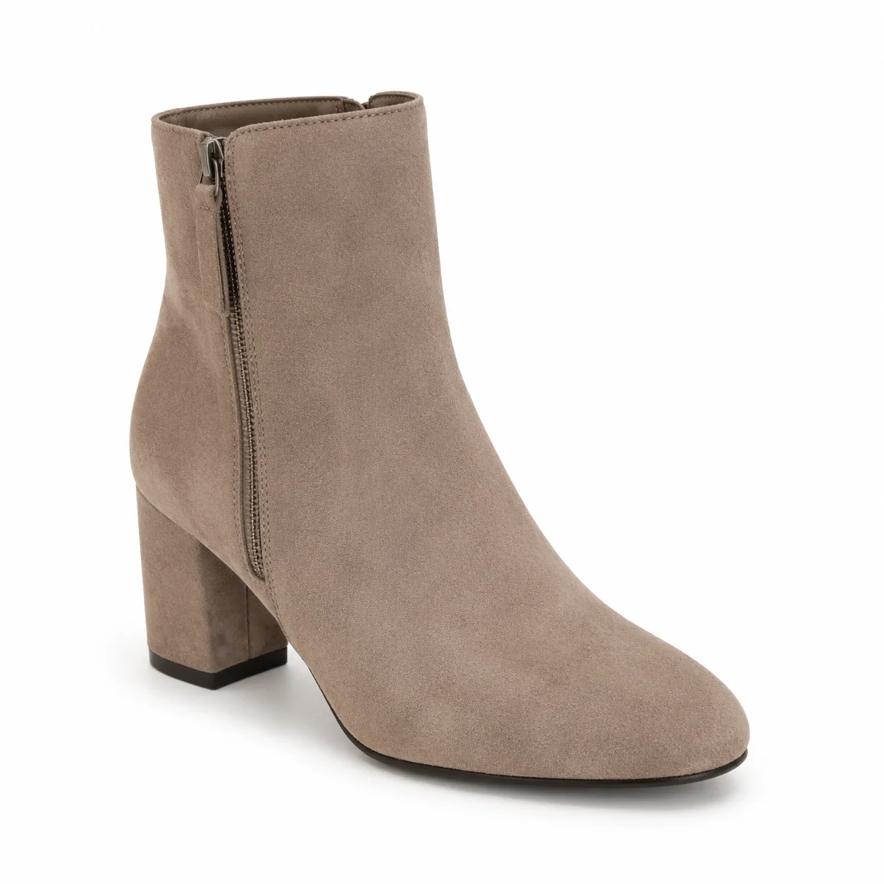 STEVORA Taupe Suede Ankle Boot