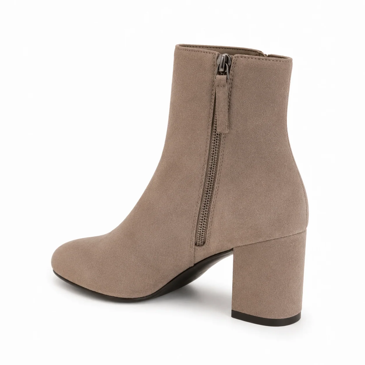 STEVORA Taupe Suede Ankle Boot